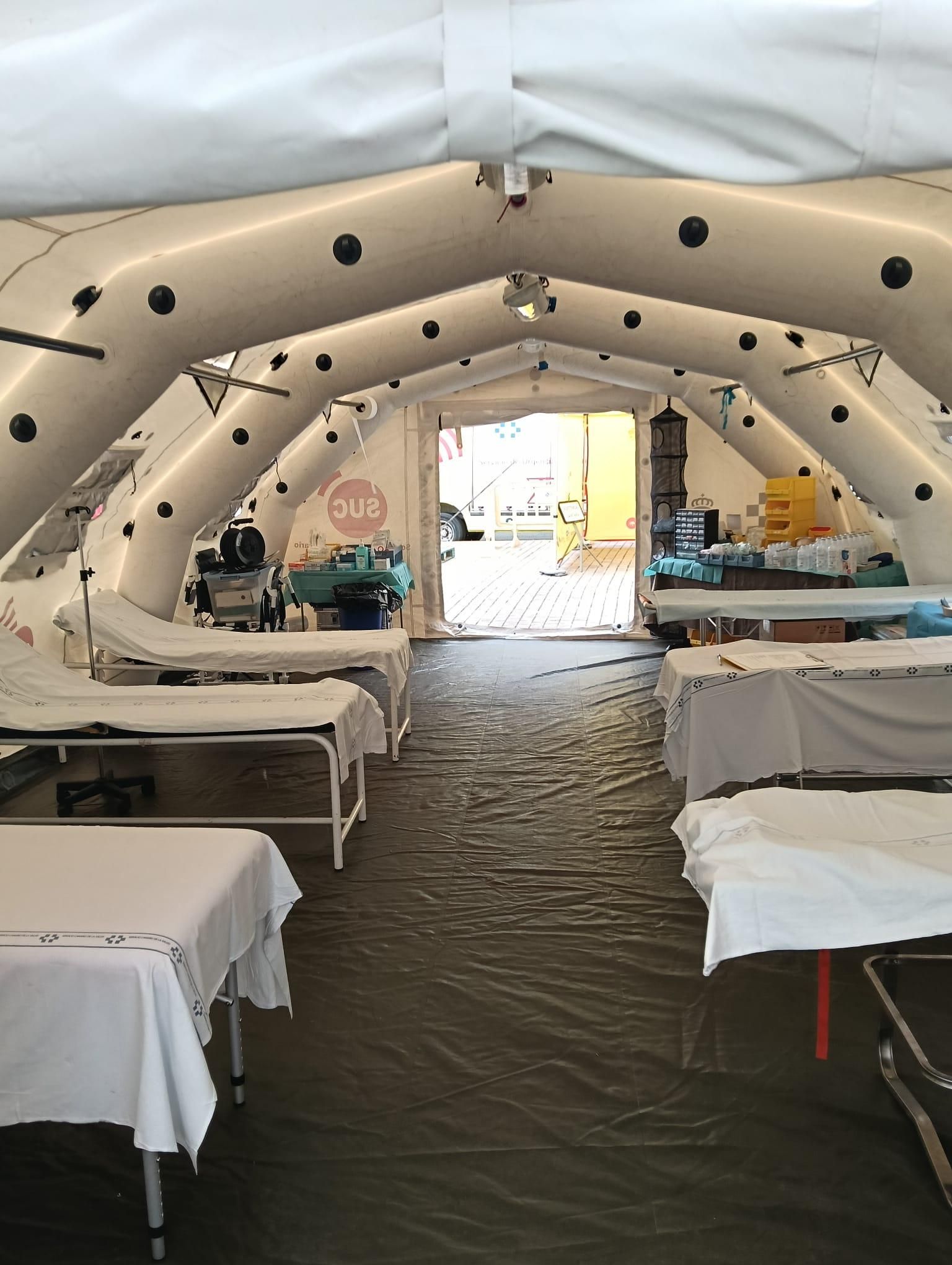 Parte de los recursos del dispositivo sanitario por la visita del Papa a Canarias.