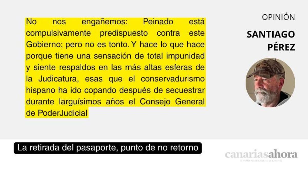La retirada del pasaporte, punto de no retorno