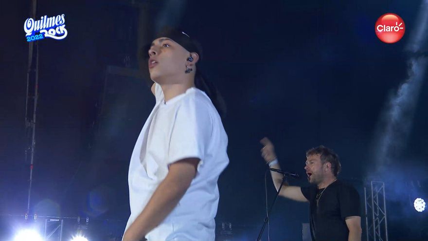 Gorillaz cerró su presentación en el Quilmes Rock con el rapero argentino Trueno como invitado