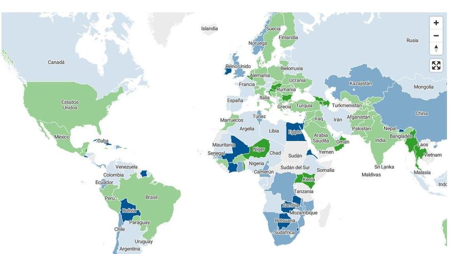 Datos actualizados de contagios de COVID en el mundo
