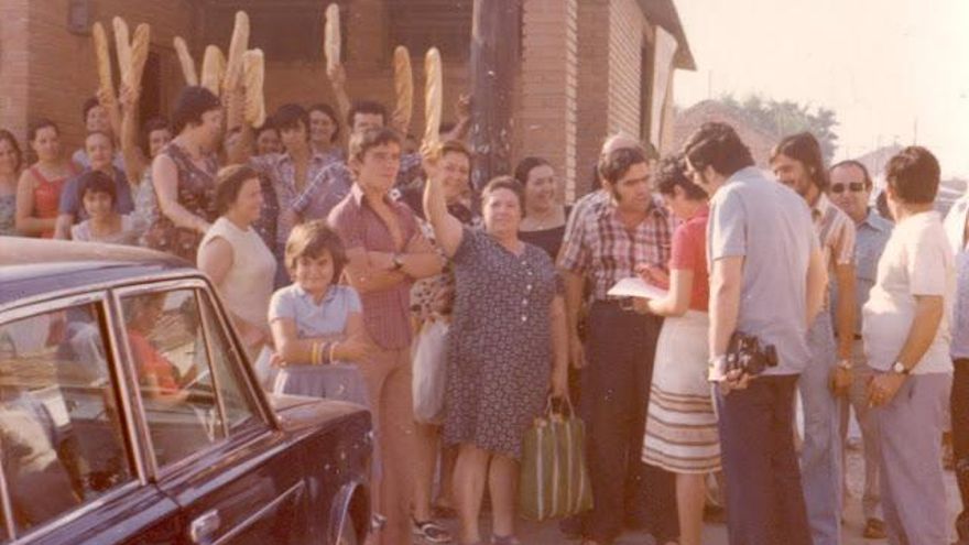 1976, La Guerra del pan. Foto presente en la exposición Madrid Activismos de Alberto Berzosa