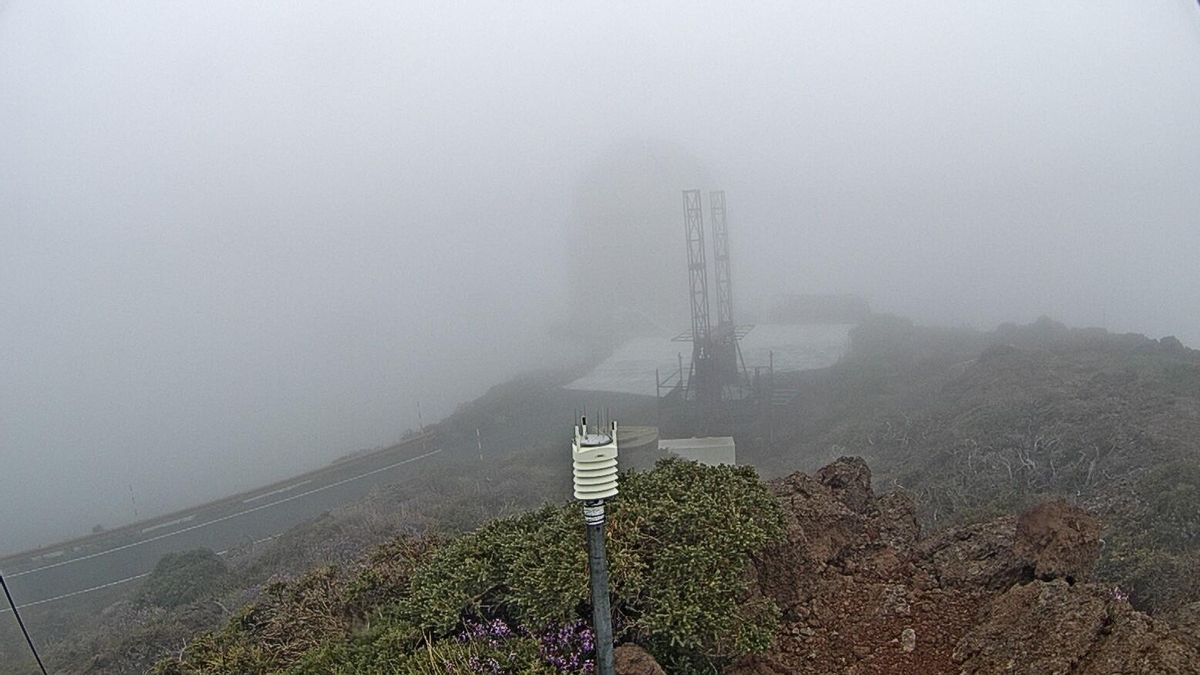 Las cumbres de La Palma  ‘se congelan’ en primavera: 1,2 grados bajo cero en El Roque