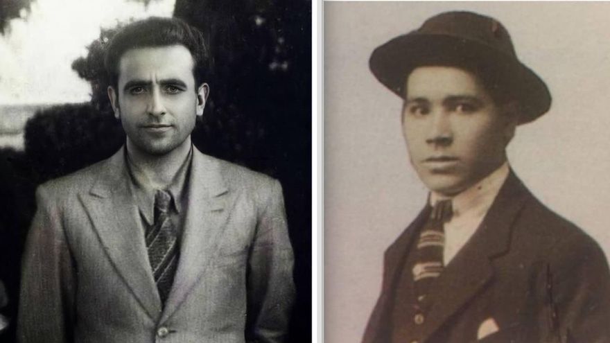 Eugenio Curiel, director del instituto de Astorga y concejal en Valladolid, y el practicante Gerardo Vega Baca.