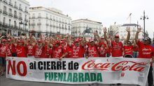 Imagen de archivo de una manifestación de los trabajadores de Coca-Cola en Lucha.