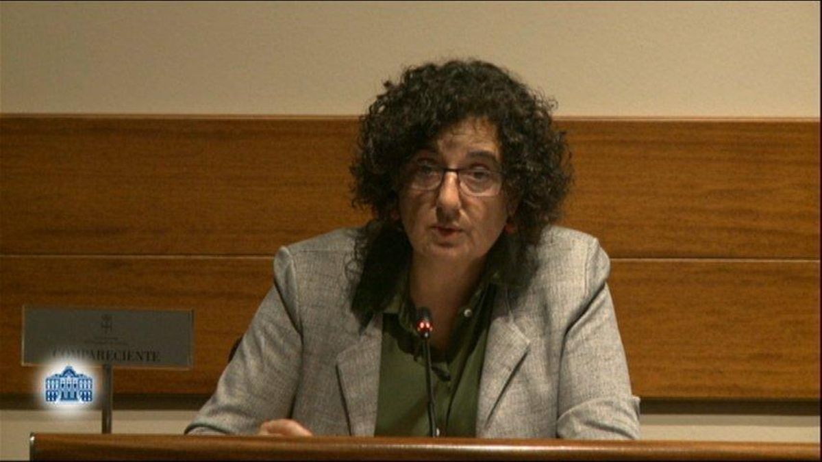 Berta Piñán, en una imagen de archivo, durante una comparecencia durante su etapa como consejera de Cultura del Principado de Asturias.