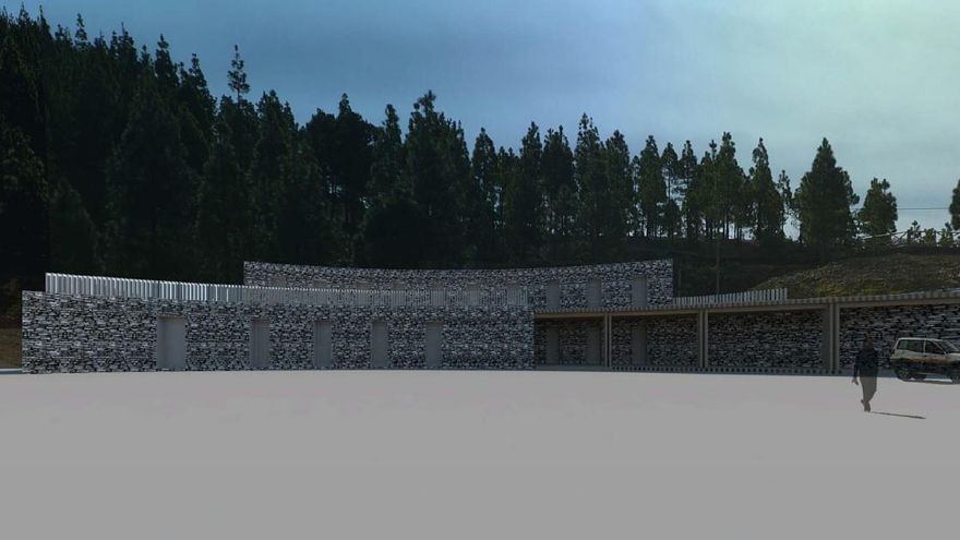 Plano de la nueva base en Artenara