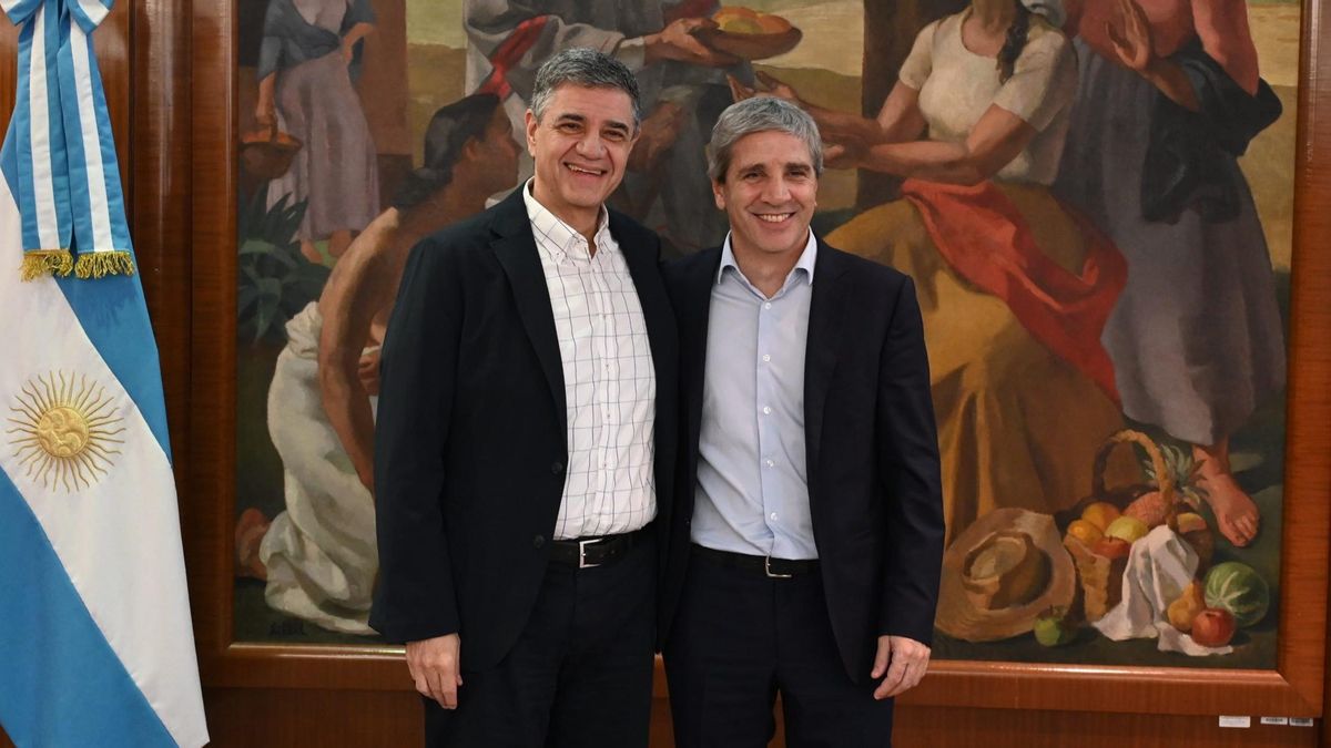 El jefe de Gobierno porteño, Jorge Macri, y el ministro de Economía, Luis Caputo