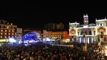 La Plaza Mayor de Valladolid durante las fiestas de septiembre.