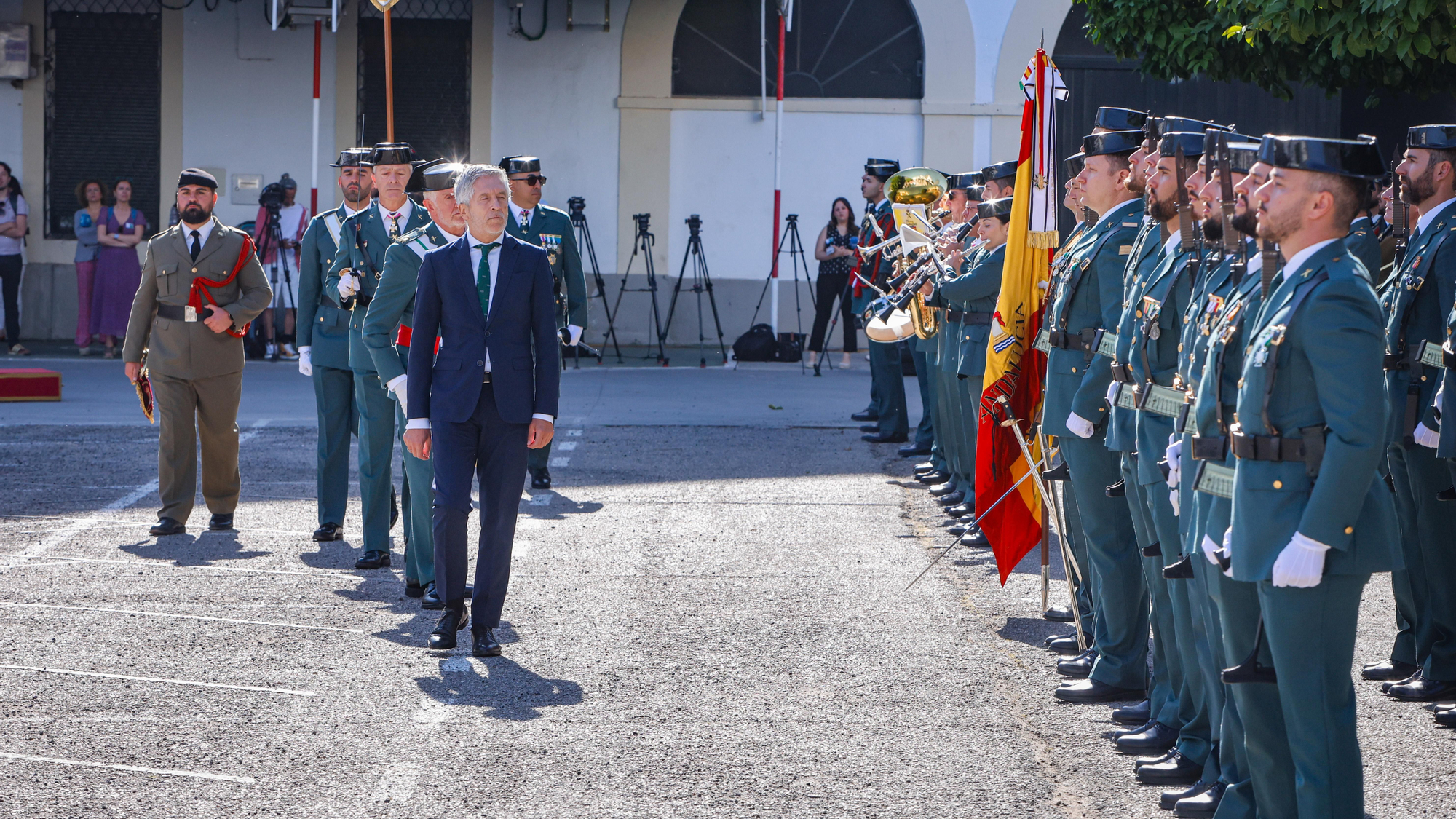El ministro del Interior, Fernando Grande-Marlaska asiste al acto de conmemoración del 182º aniversario de la Guardia Civil