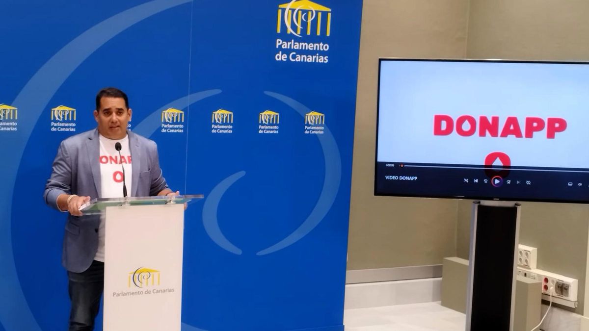 El diputado Yoné Caraballo presenta DonApp.