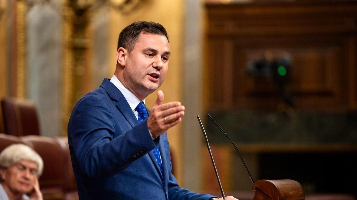 Javier Alfonso Cendón en el Congreso de los Diputados.