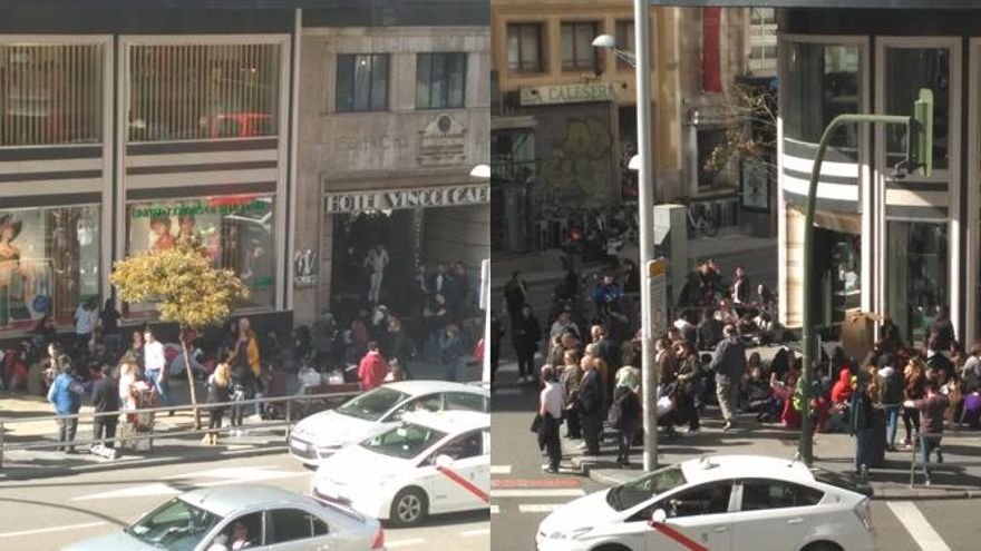 La cola para entrar al evento de 'The Walking Dead'