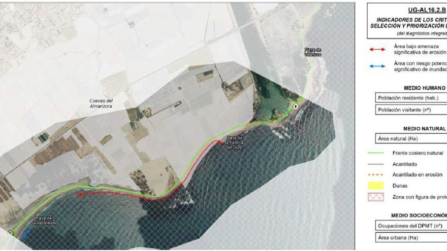 La Junta autoriza una macrourbanización en un entorno virgen inundable y junto a la zona radioactiva de Palomares