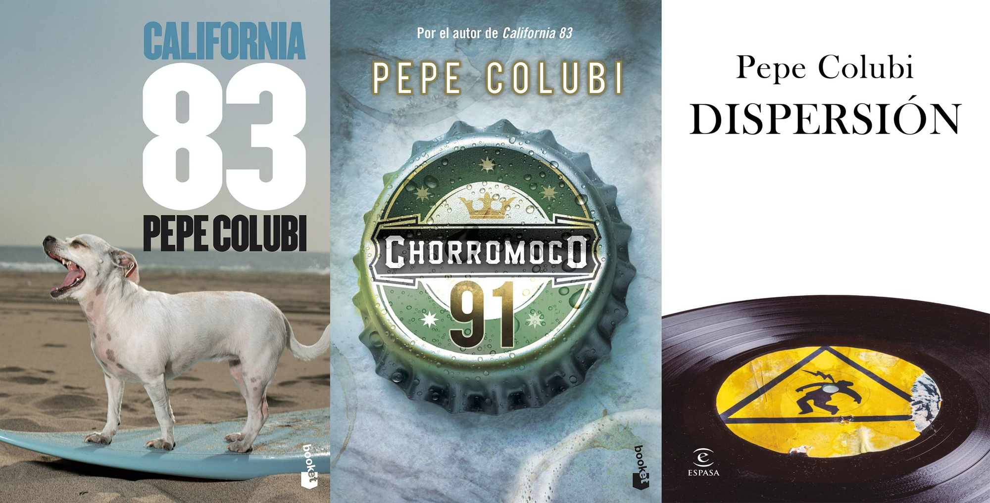 Las tres novela protagonizadas por Pipi y escritas por Pepe Colubi.