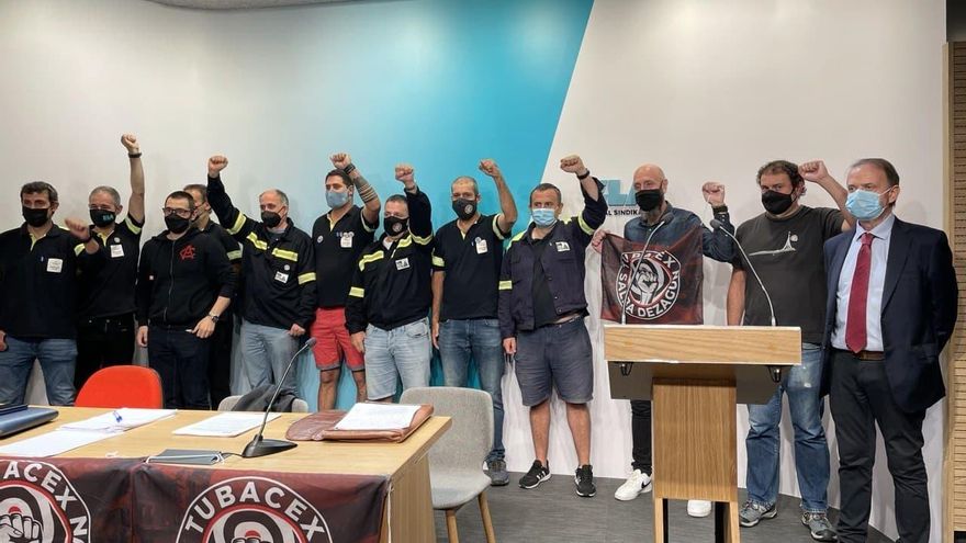 El comité de empresa de Tubacex anuncia que la empresa se compromete a que los trabajadores despedidos vuelvan a sus puestos de trabajo
