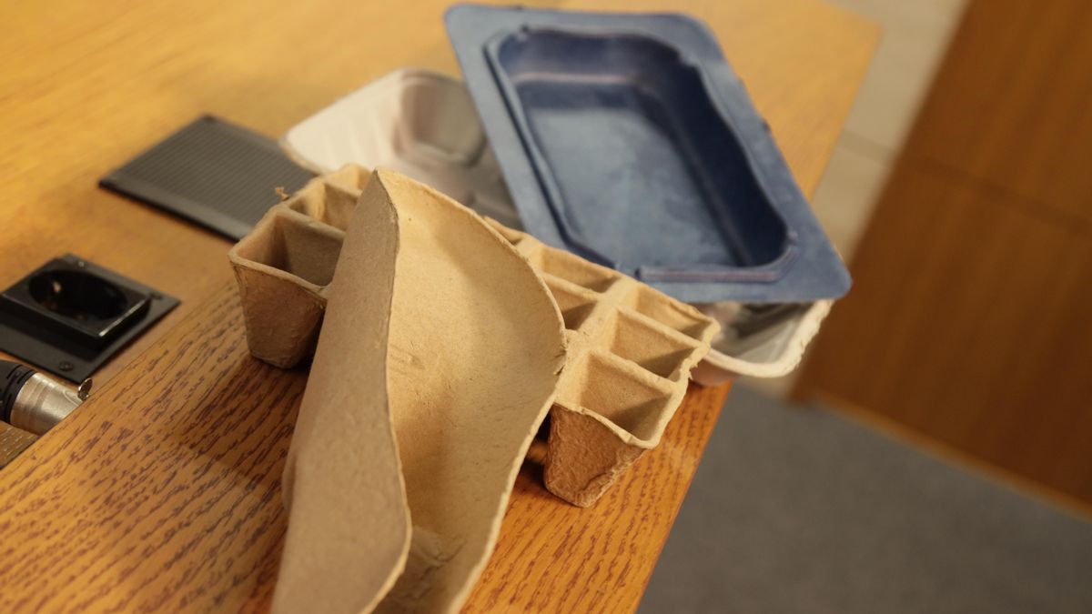 Envases y embalajes biodegradables realizados a base de sarmientos de viña (Entaina)