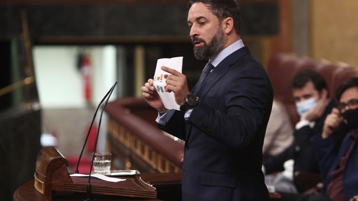 El presidente de Vox, Santiago Abascal