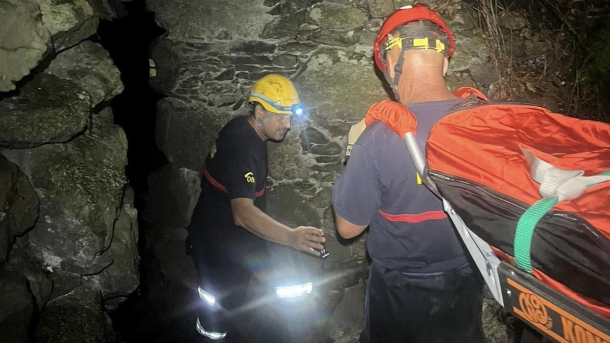 Rescate de un  senderista en el Cubo de La Galga  tras más de dos horas de búsqueda