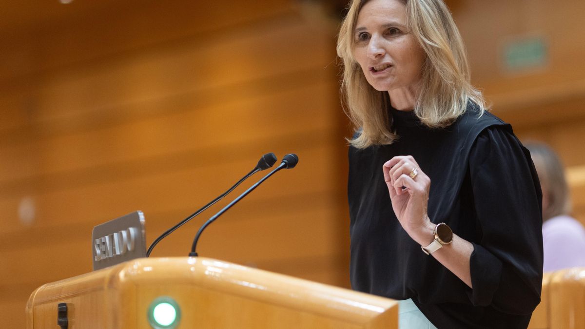 Archivo - La senadora del PP Paloma Martín interviene durante una sesión plenaria en el Senado, a 10 de septiembre de 2024, en Madrid (España). El Grupo Socialista defiende hoy una moción en el Pleno del Senado por la que reclama la coordinación entre adm