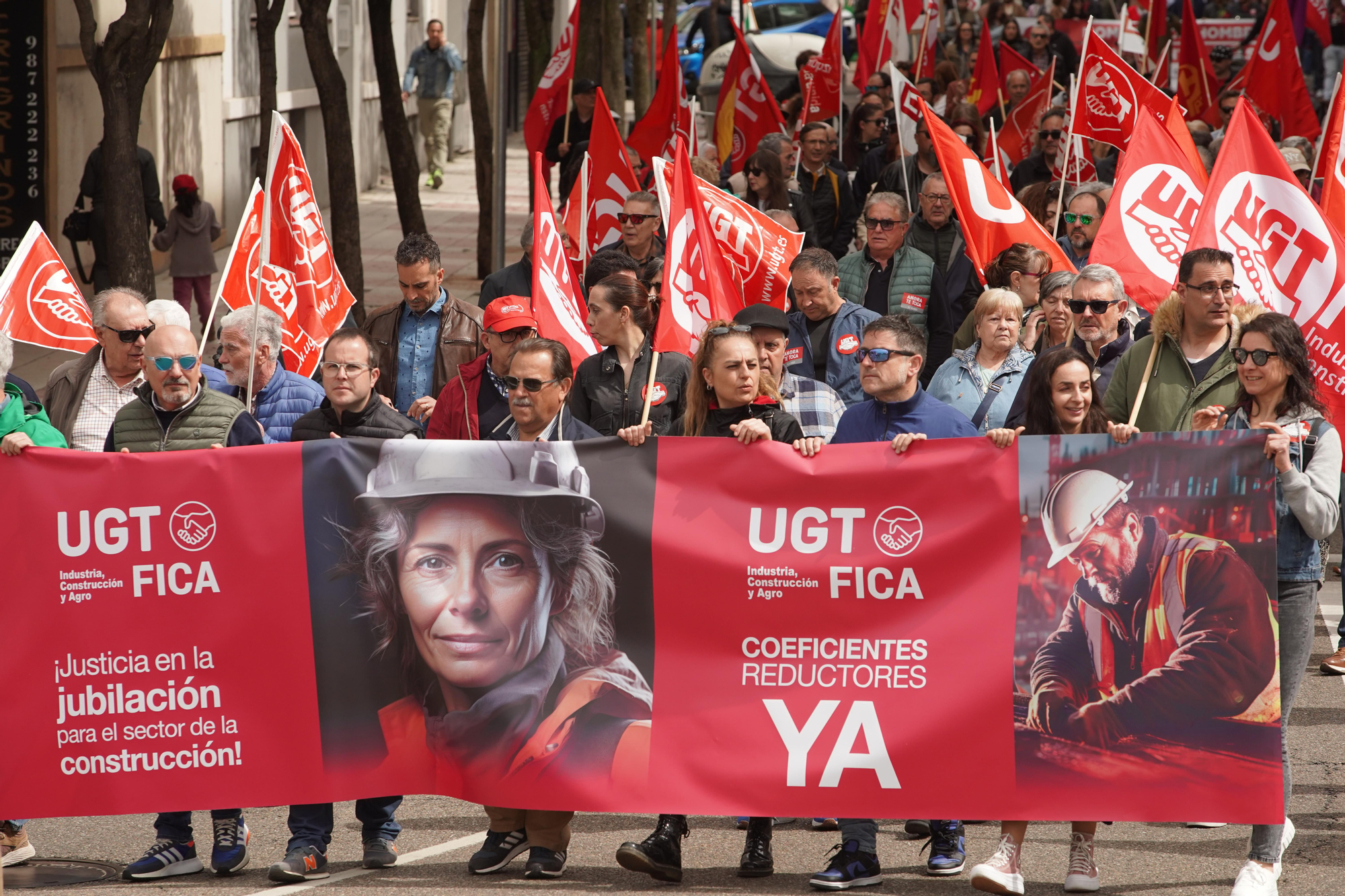 Manifestación del 1 de mayo en la ciudad de León