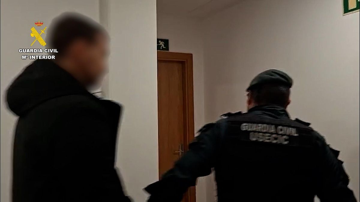 Imagen de la operación de la Guardia Civil
