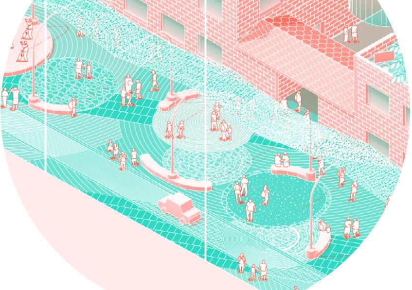 Calle Ricardo León, donde se crearía una nueva plaza delante del mercado de Mostenses