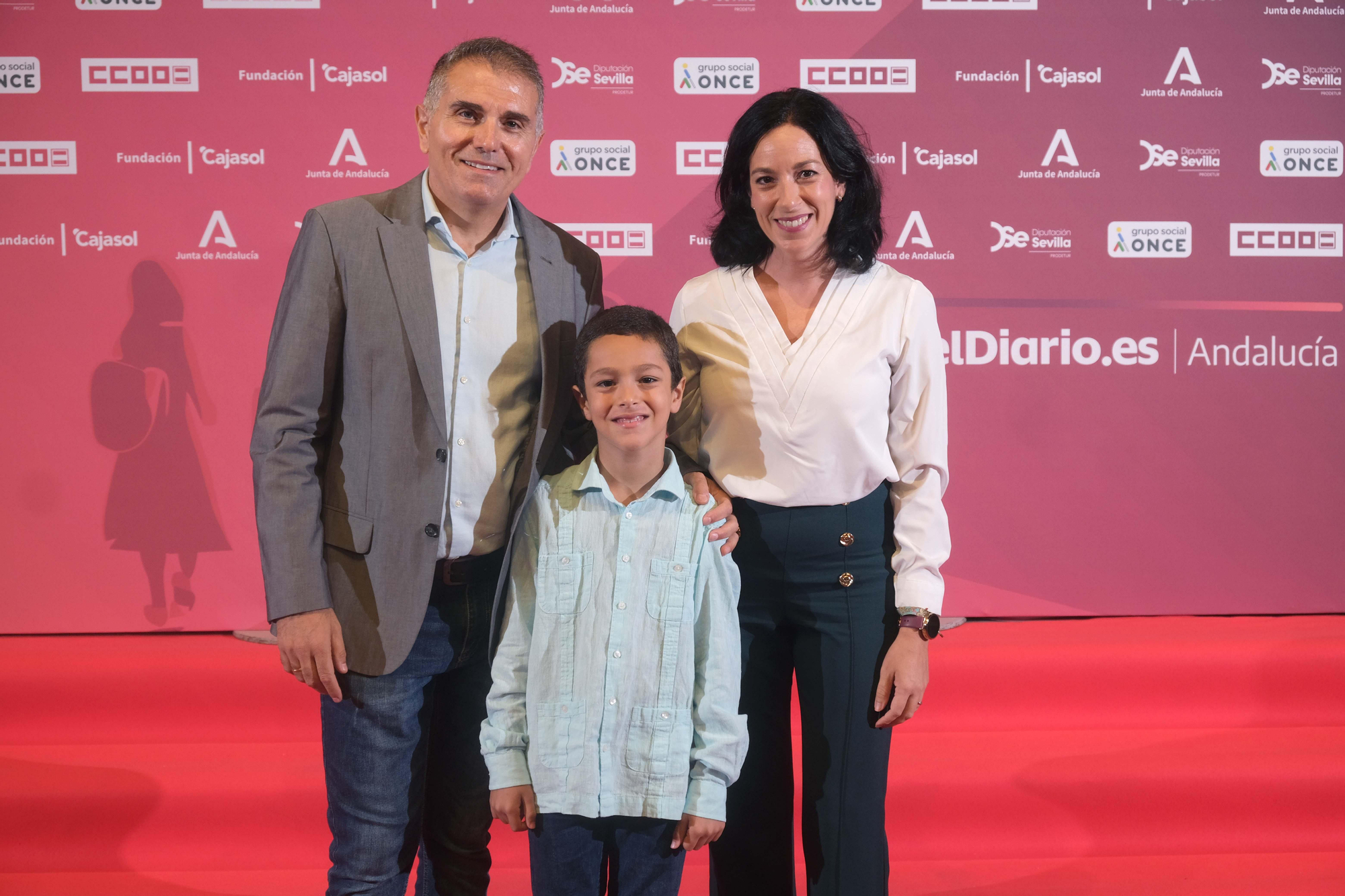 Herminio Rodríguez junto a su familia