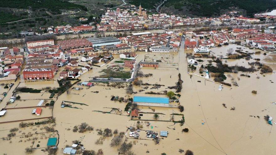 La primera valoración del Gobierno de Navarra cifra en unas 12.000 las hectáreas afectadas por las inundaciones
