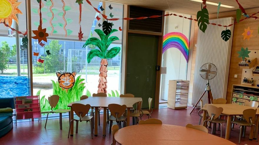 Interior de una escuela infantil en Alemania