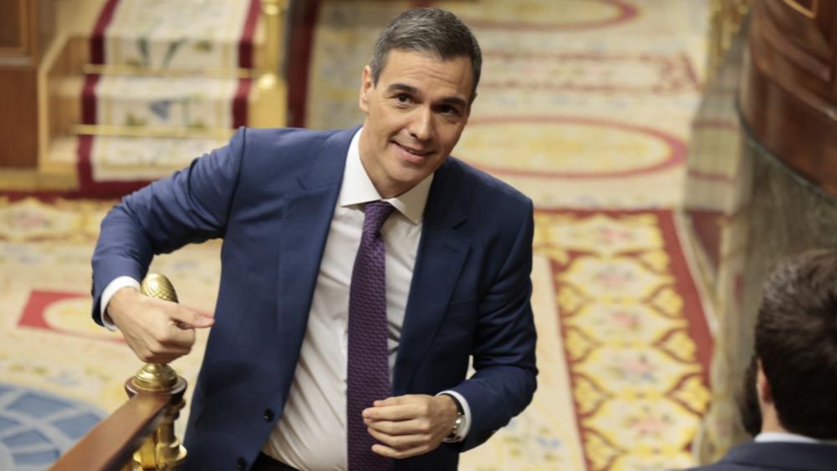 Pedro Sánchez, en la sesión de investidura