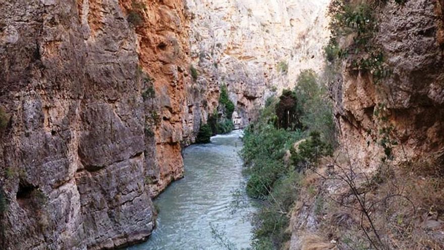 Cañón de los almadenes, en Hellín