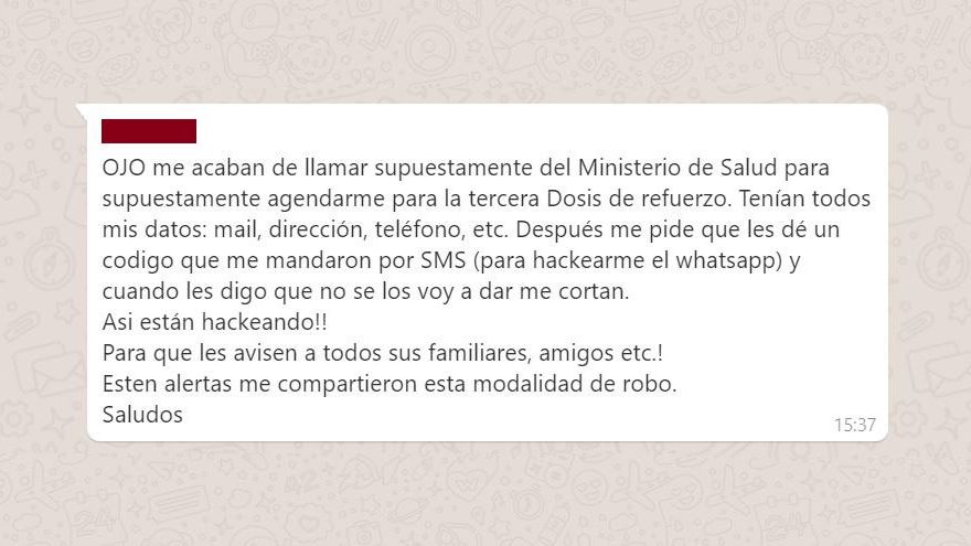 Nueva campaña de intentos de hackeo de WhatsApp con la tercera dosis de la vacuna como gancho