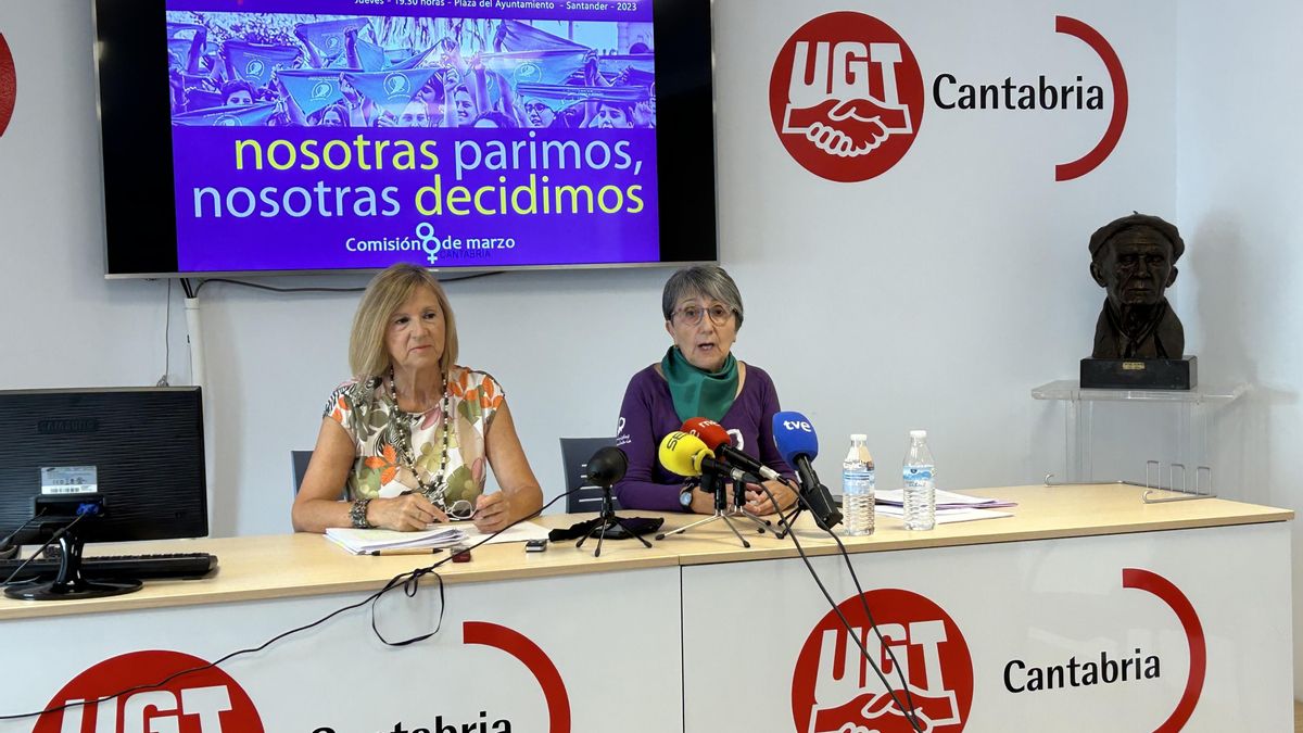 Rueda de prensa de la Comisión 8 de Marzo.