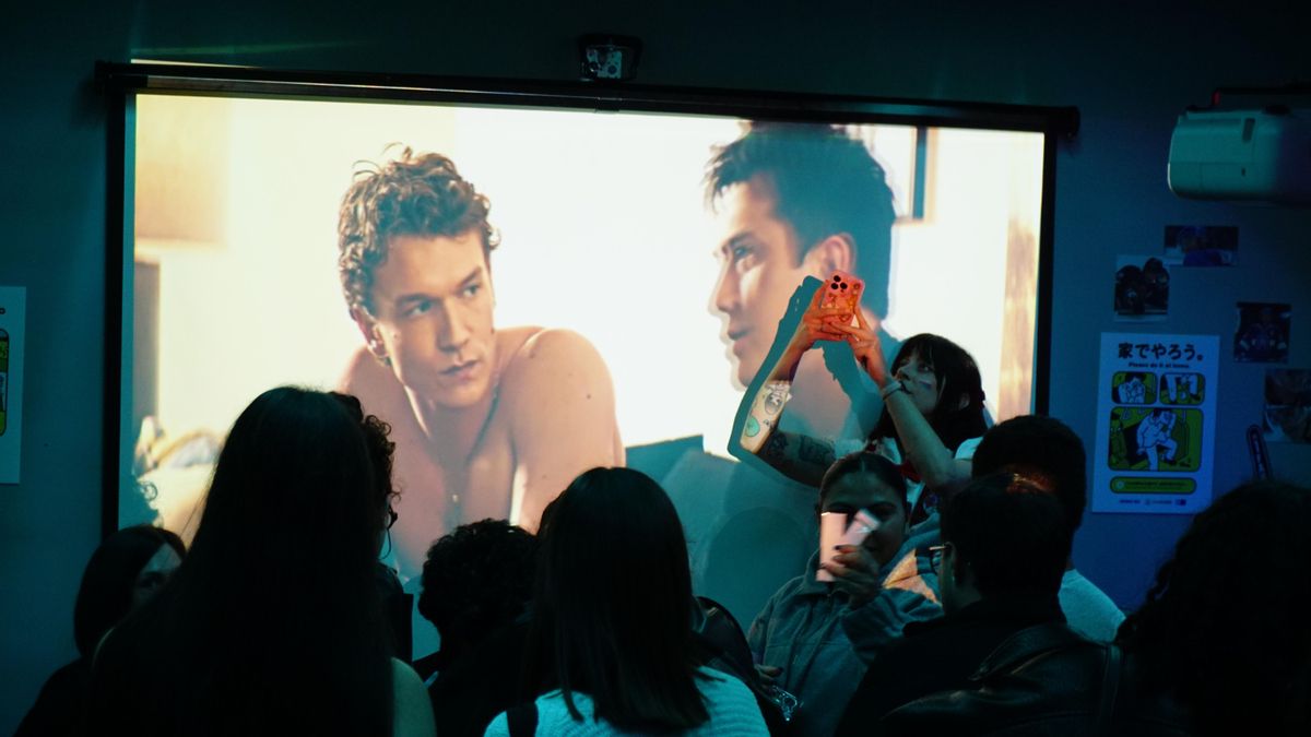 Fans de la serie 'Heated Rivalry', el pasado sábado en Barcelona.