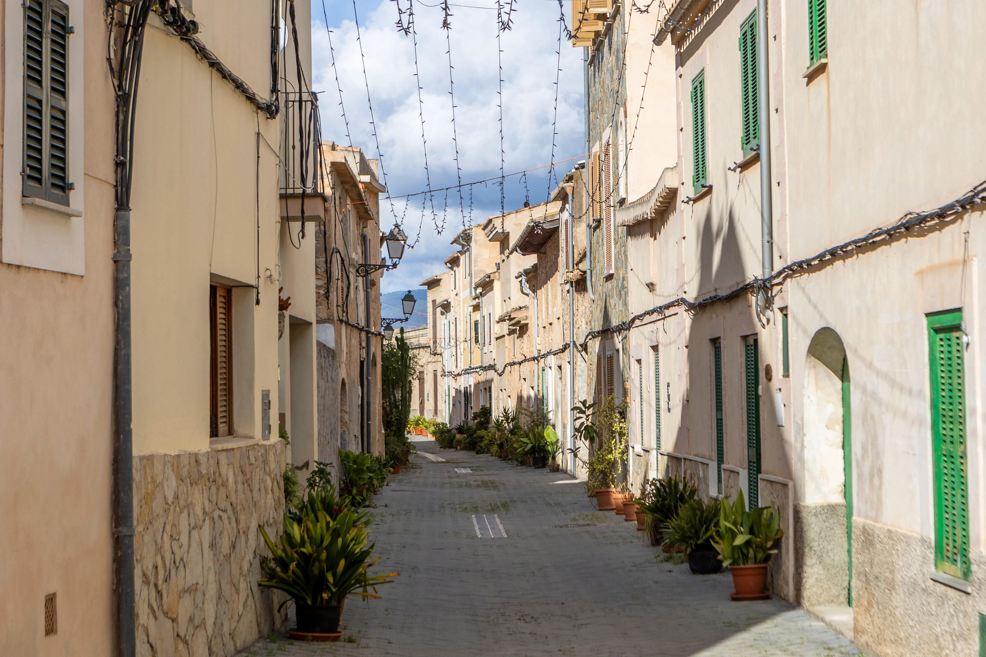 Una de las calles de la localidad