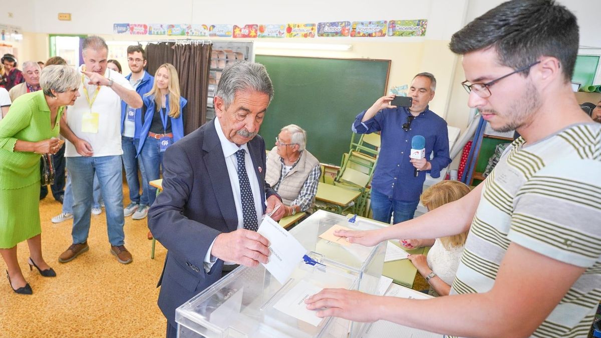 El presidente de Cantabria y candidato a la reelección por el PRC, Miguel Ángel Revilla.