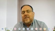 Oriol Junqueras, durante la clase impartida en la Universitat de Vic