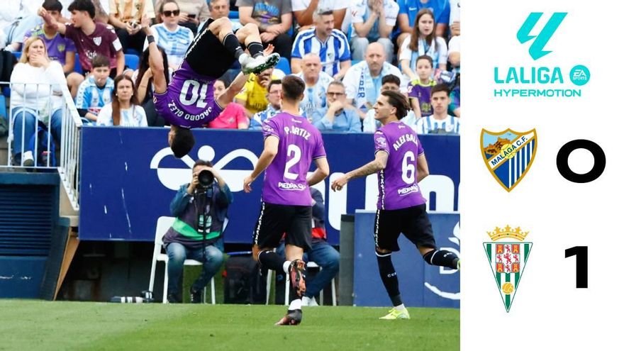 El Córdoba CF suda para sumar una victoria de oro ante el Málaga CF