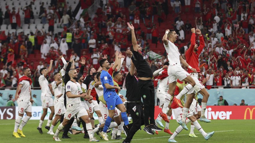 Marruecos le ganó 2 a 0 a Bélgica y se convirtió en el líder de su grupo en el Mundial de Qatar