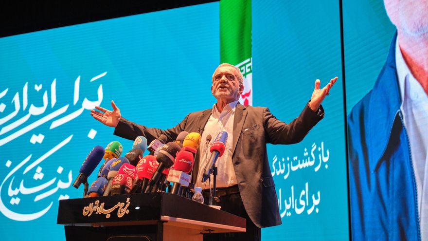 El presidente de Irán, Masoud Pezeshkian. EFE/Jaime León