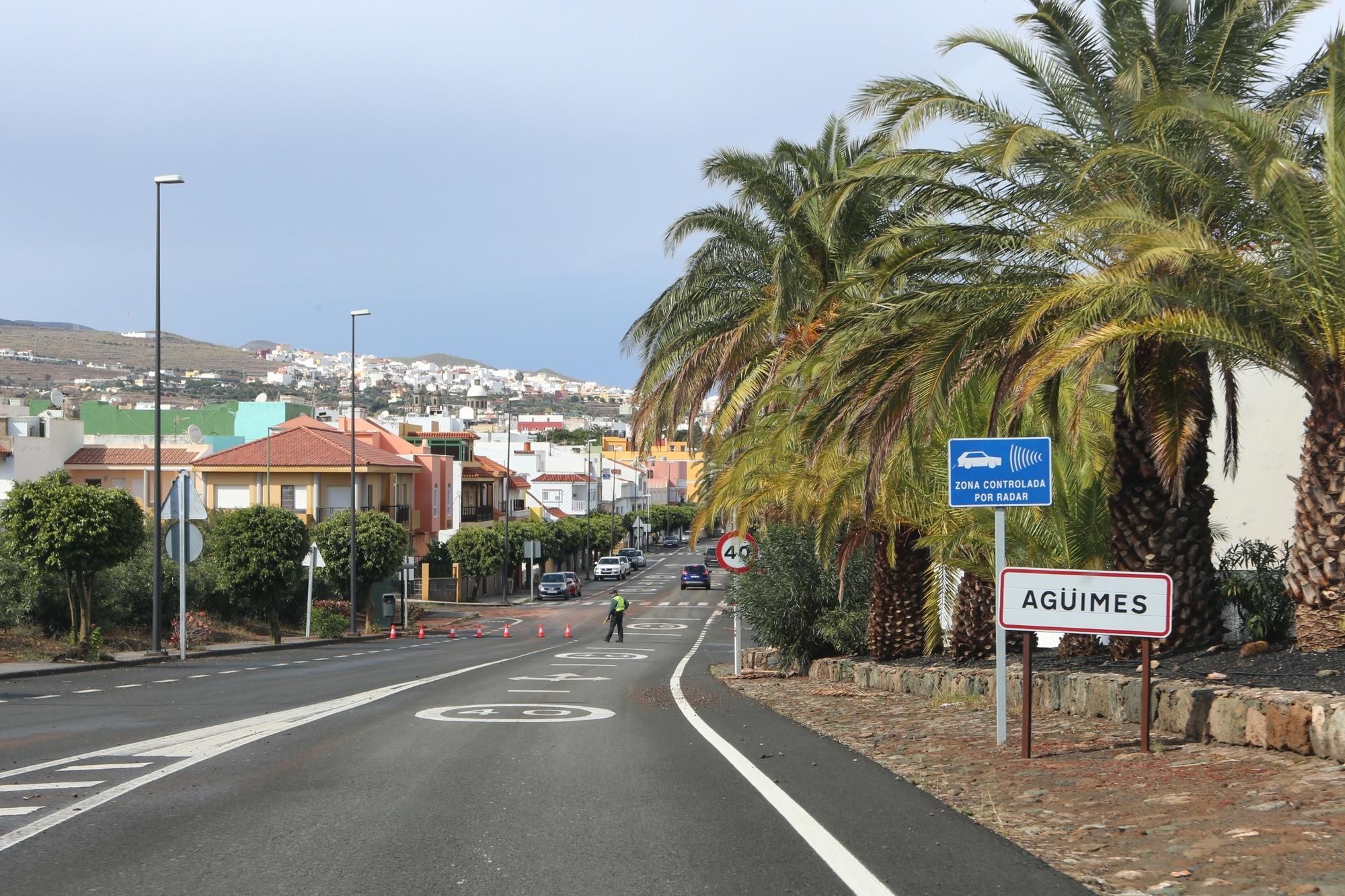 Corte de carretera este sábado en Agüimes por el temporal
