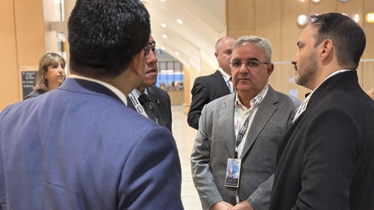 Raúl Jalil, el gobernador peronista de Catamarca, en la gira de Milei en Nueva York.