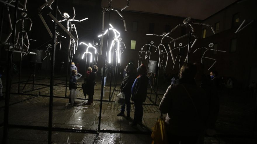 Vista de la instalación 'Keyframe' en Conde Duque