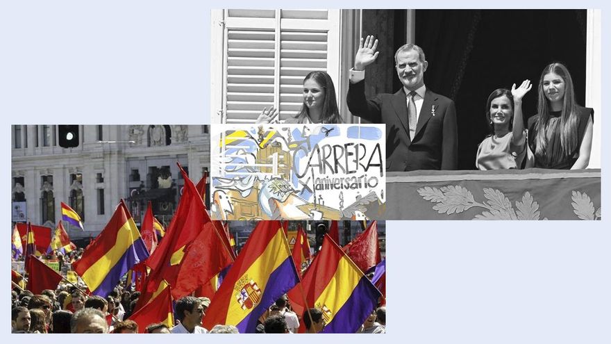 Militares, policías de Madrid y Ayuso montan un año tarde una "carrera popular" por el X aniversario de Felipe VI