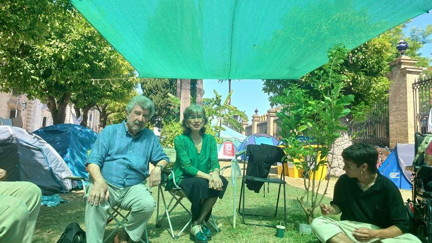 El antropólogo Isidoro Moreno analiza las claves del conflicto Israel-Palestina desde la acampada universitaria de Sevilla