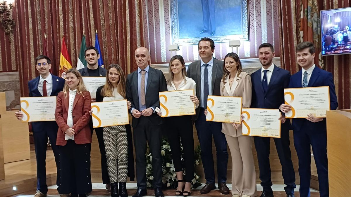 Los premiados en la X edición de los Premios Jóvenes a la Cultura Científica