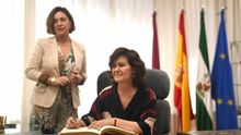 La vicepresidenta del Gobierno, Carmen Calvo.