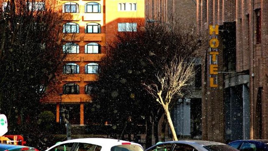 La 'nevadina' en el Polígono X de la capital leonesa.