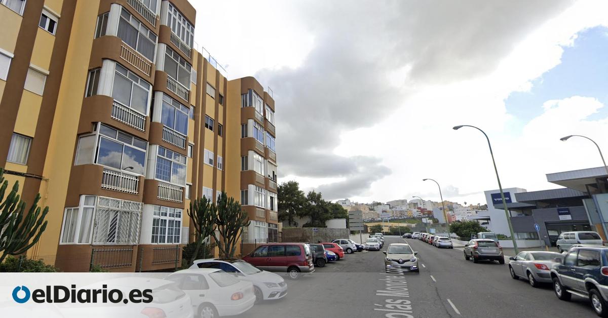 Las Palmas de Gran Canaria inicia un estudio topográfico en el muro que obligó al desalojo de 11 personas en un edificio de Miller Bajo