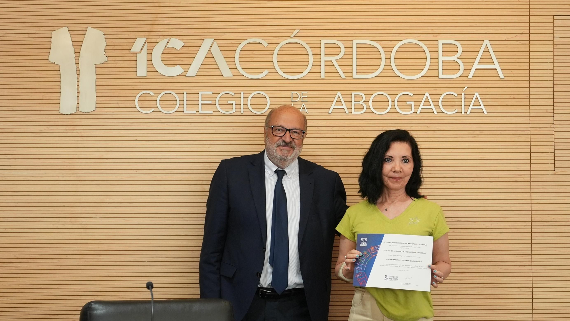 Acto institucional del Colegio de la Abogacía de Córdoba con motivo del Día de la Justicia Gratuita